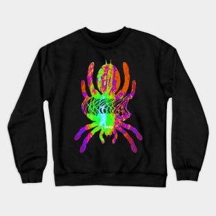 Tarantula Silhouette V22 (Tie Dye) Crewneck Sweatshirt